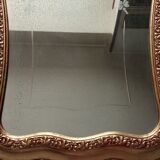 Old gilded wooden mirror