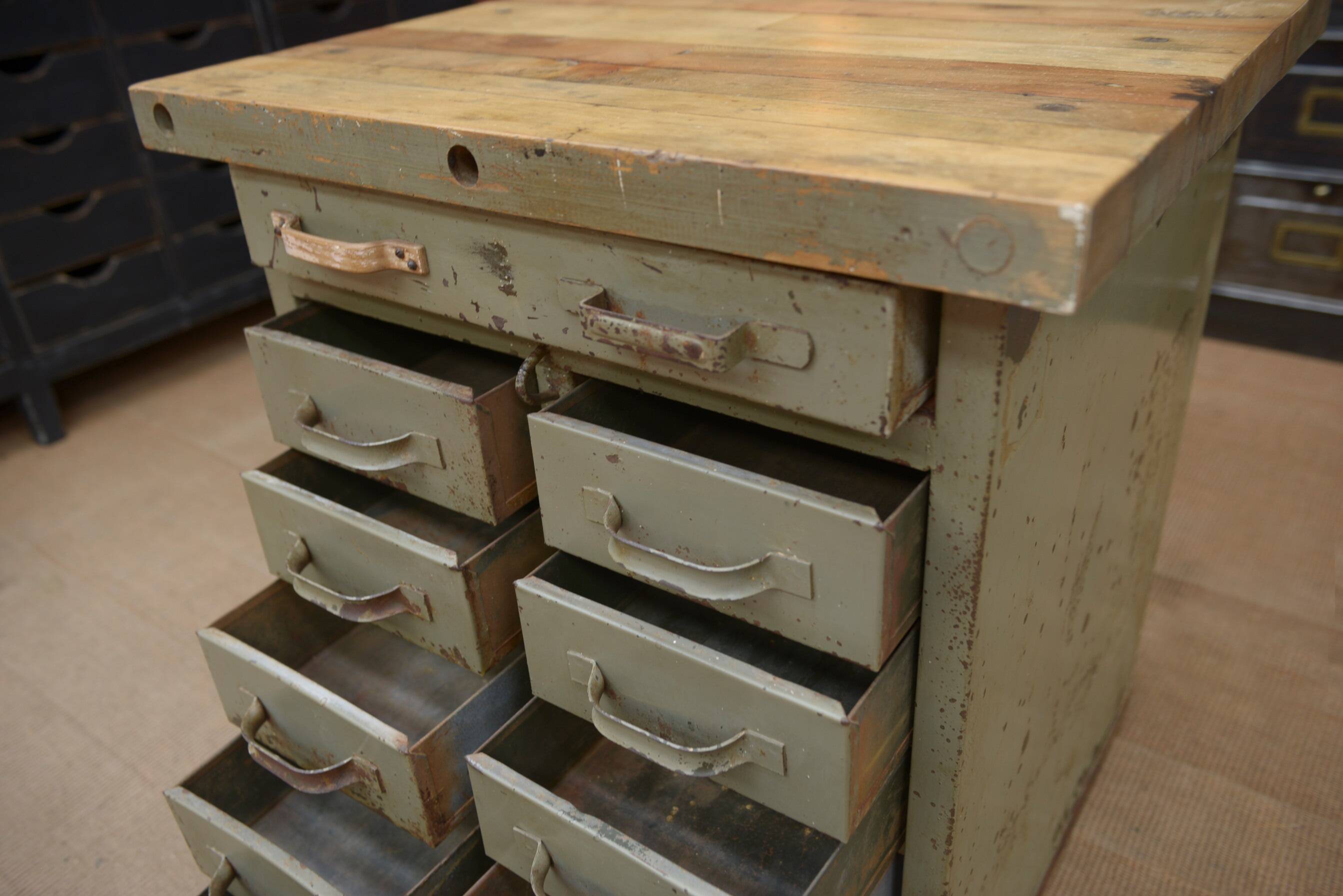 Military metal drawer unit 1950