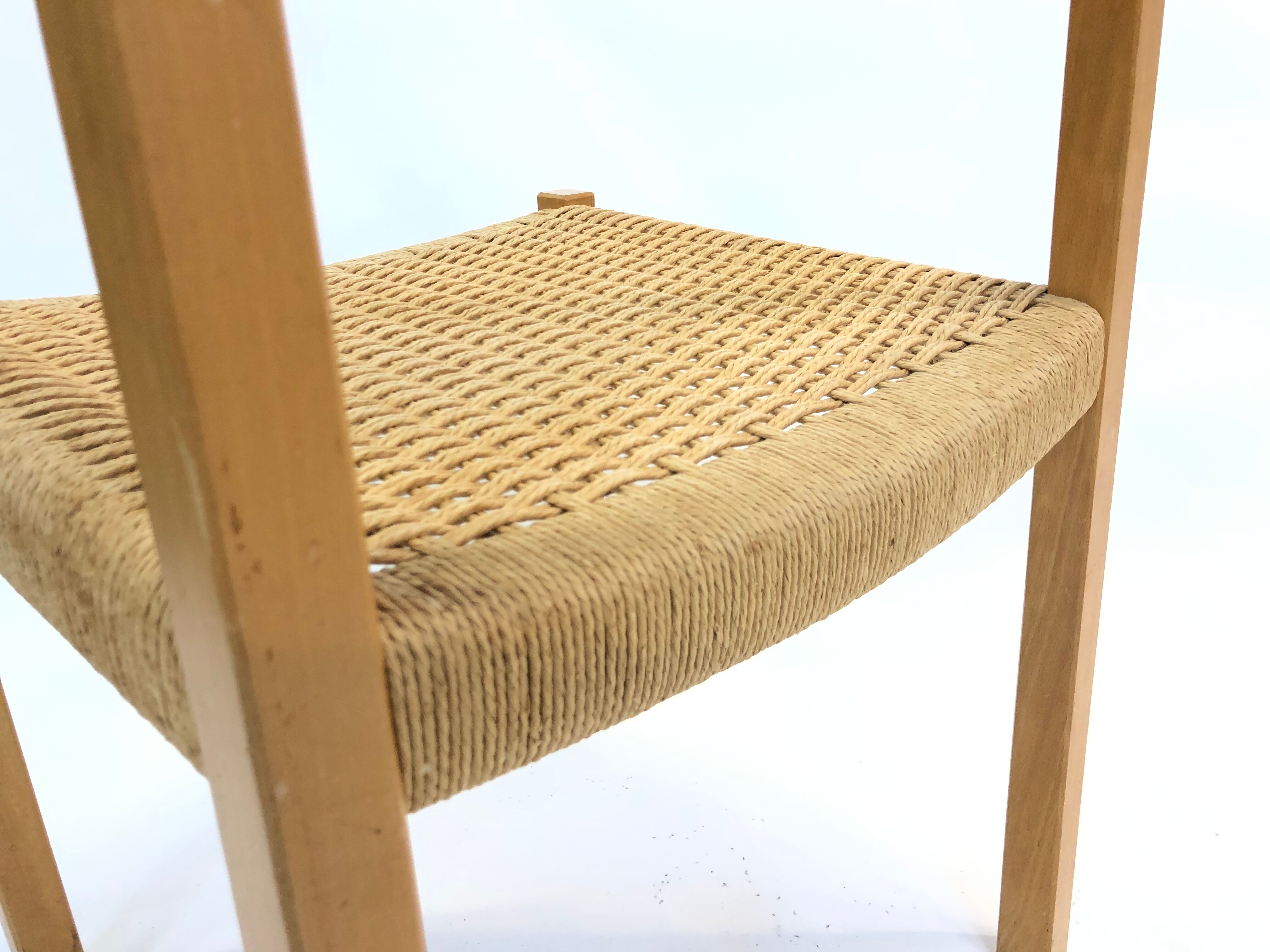 Vintage dining chair model 401 - JL Mollers Mobelfabric Denmark Papercord
