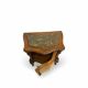 serpentine nightstands in walnut Art Deco