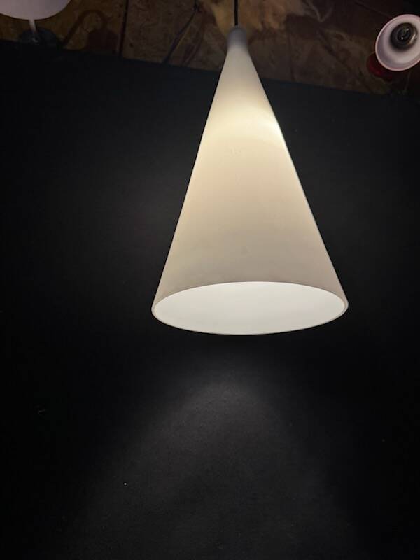 Vintage conical pendant lamp