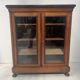 Display cabinet at counter height in mahogany and veneer, 19th century.
