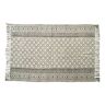 Cotton hand weaved hand block printed picnic rug