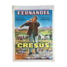 Original cinema poster "Croesus" Fernandel 36x50cm 1960