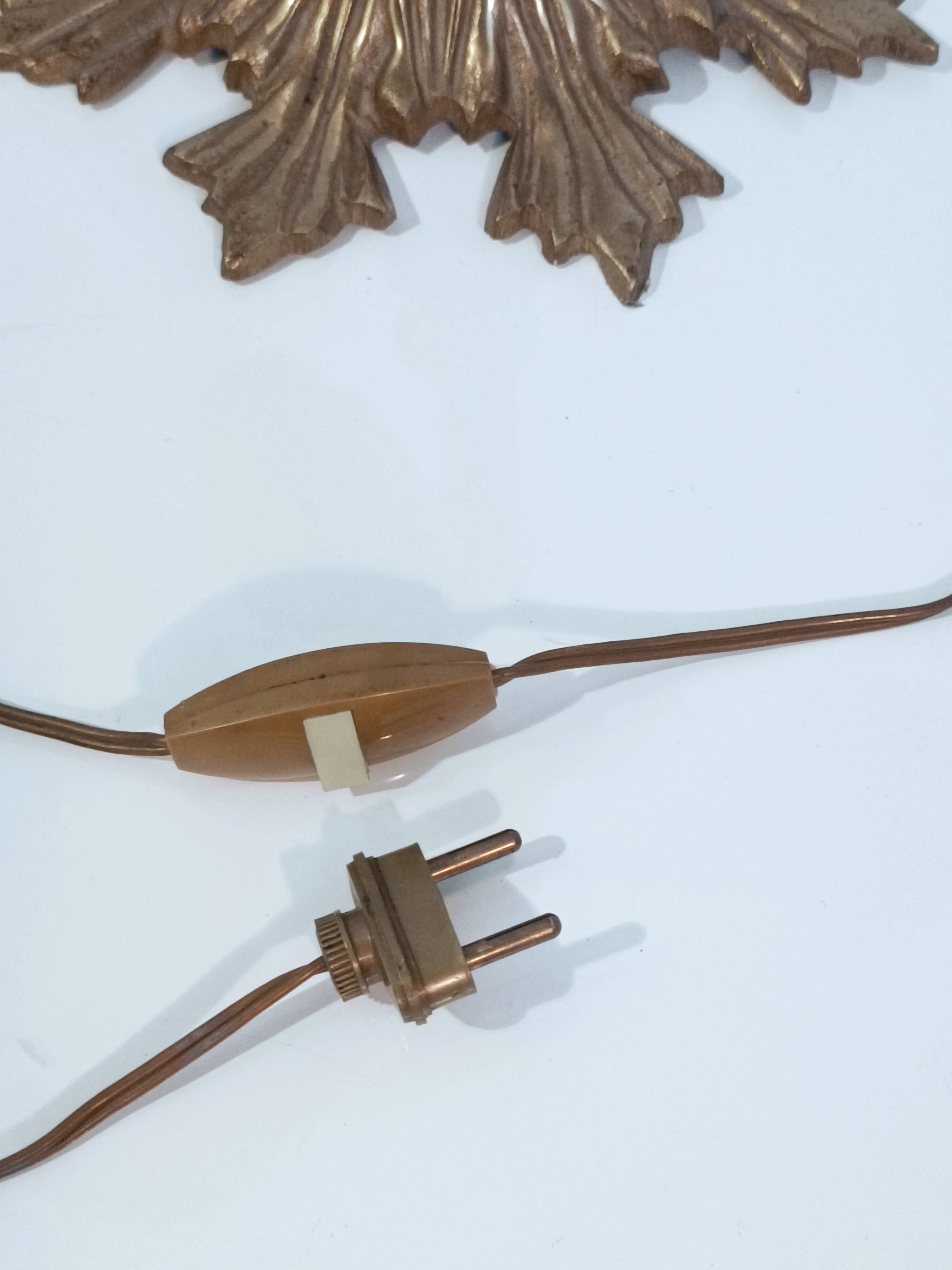 Lampe sculpturale Grappe de raisins verre de Murano 1960s