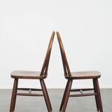 8 chaises Windsor en bois, années 70
