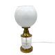 Lampe de table en cristal et laiton, Allemagne, années 1970, AKA Leuchten