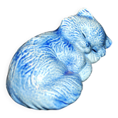 Sculpture Chat en grès d'Alsace BETSCHDORF