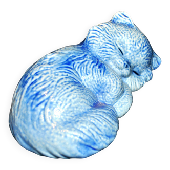 Alsace sandstone cat sculpture BETSCHDORF