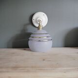 Blue granite glass wall lamp