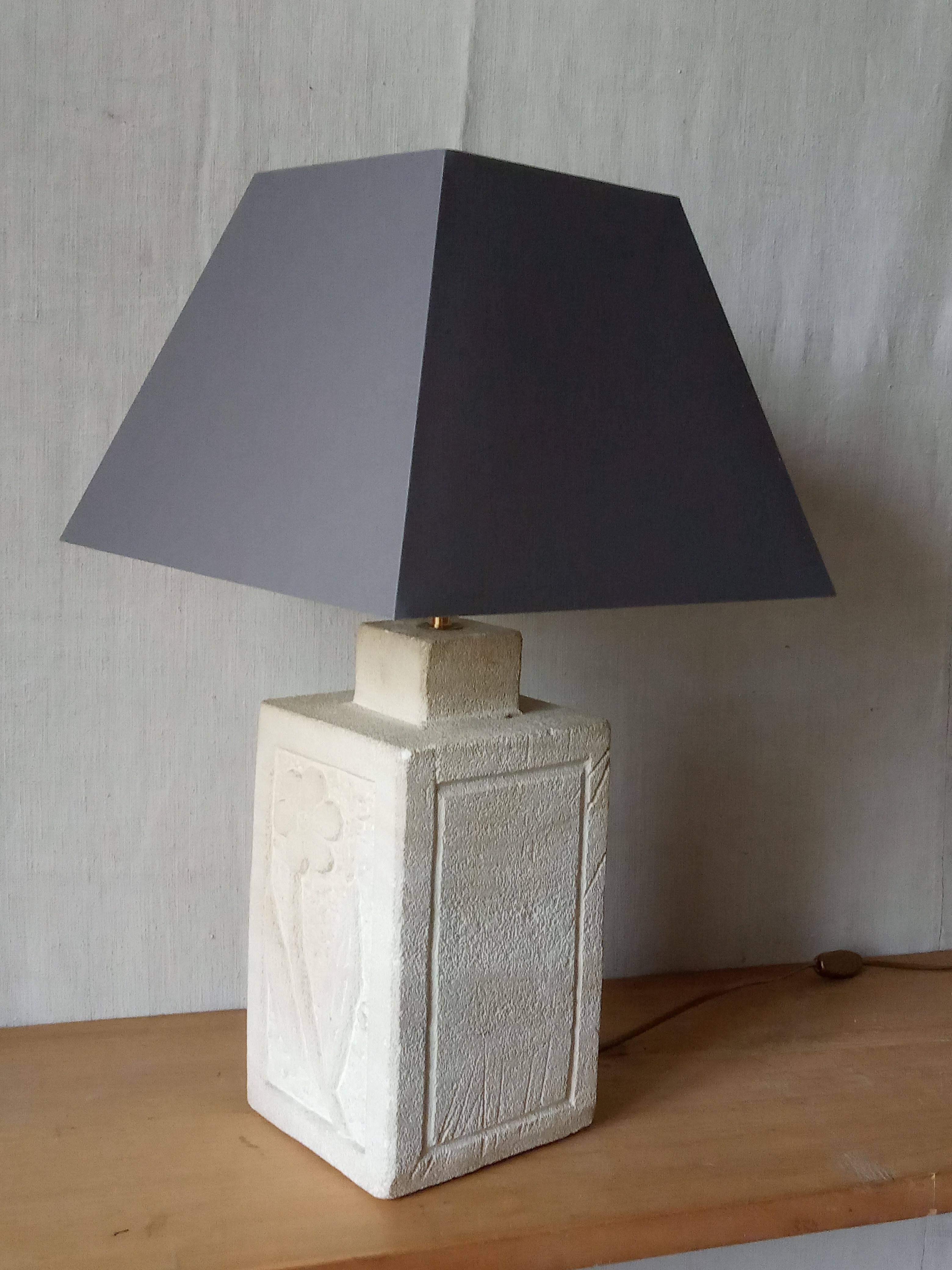 Lampe en pierre années 70