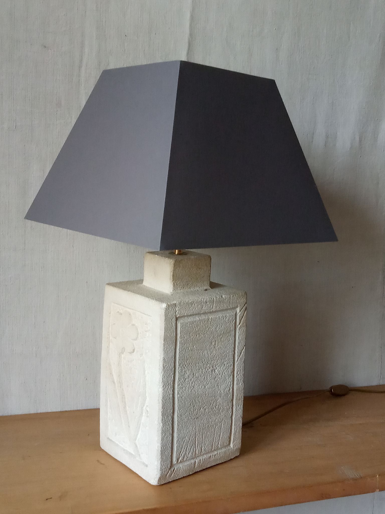 Lampe en pierre années 70