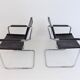 Matteo grassi mg5 set of 2 leather cantilever chairs