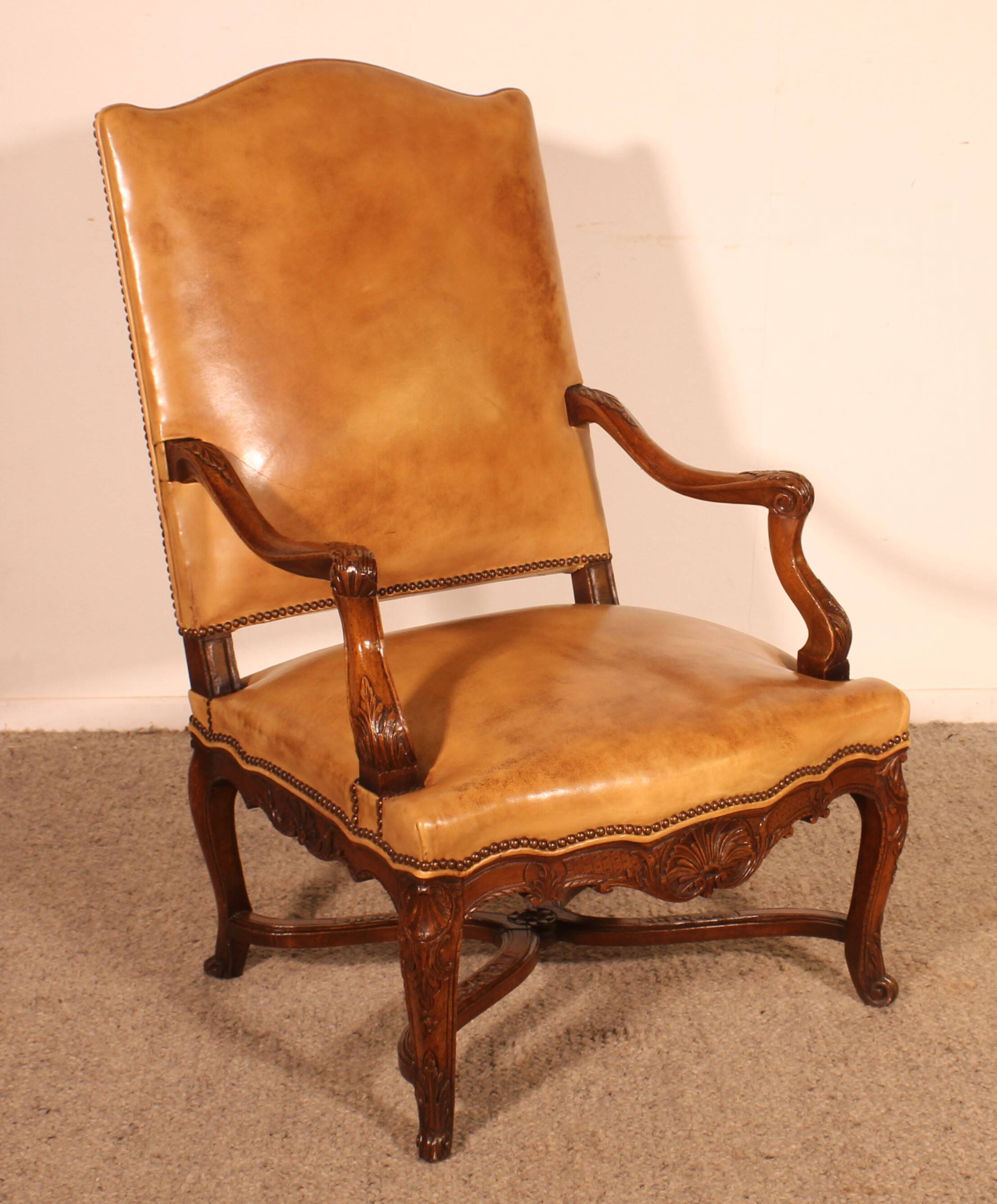 Regency Period Walnut Armchair - 18th Century