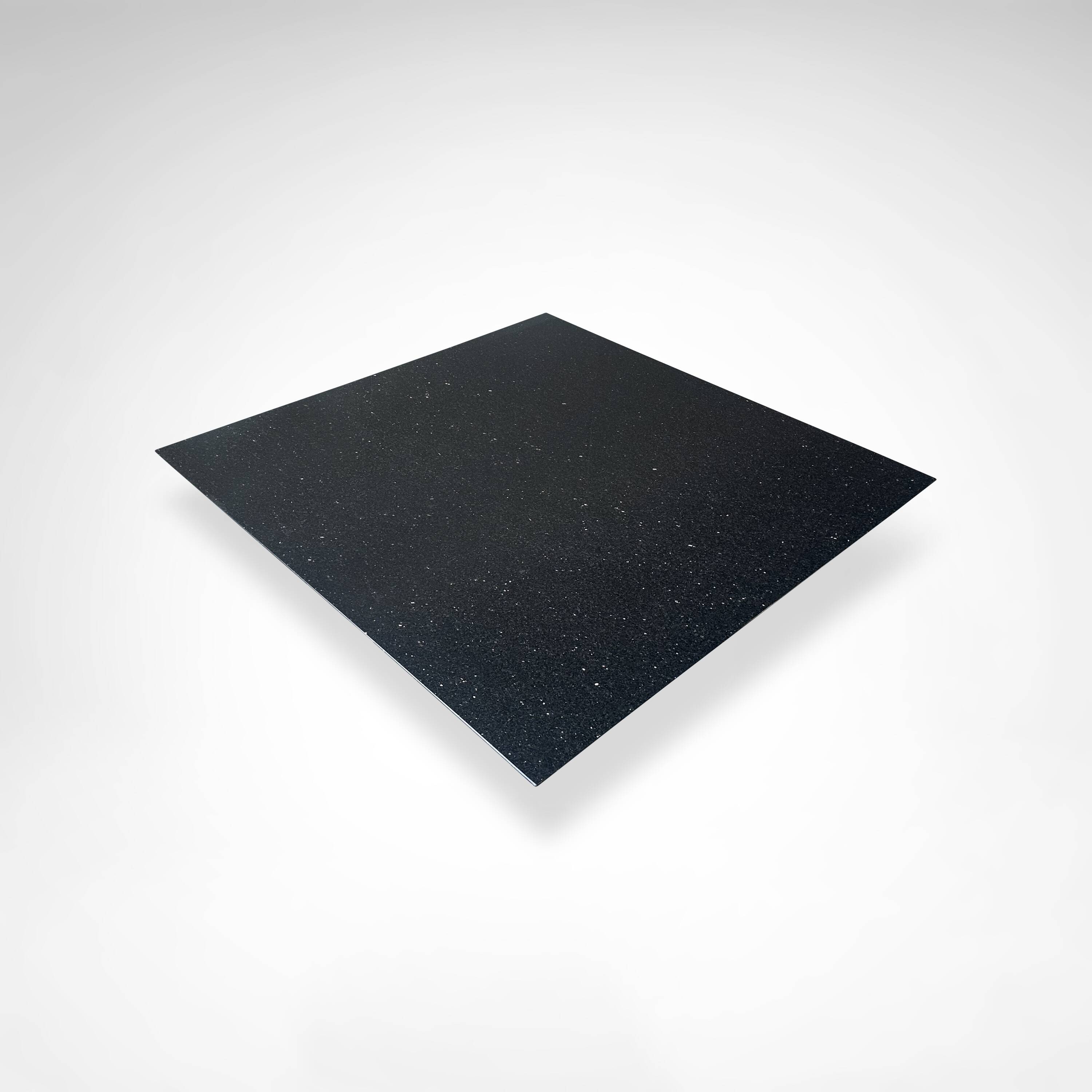 Star Galaxy granite and brushed metal postmodern coffee table by Draenert