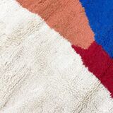 Moroccan Berber Beni Ouarain rug with colorful patterns, 2.57 x 1.56 m