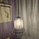 Suspension lampshade bell Vianne in petrol blue colour
