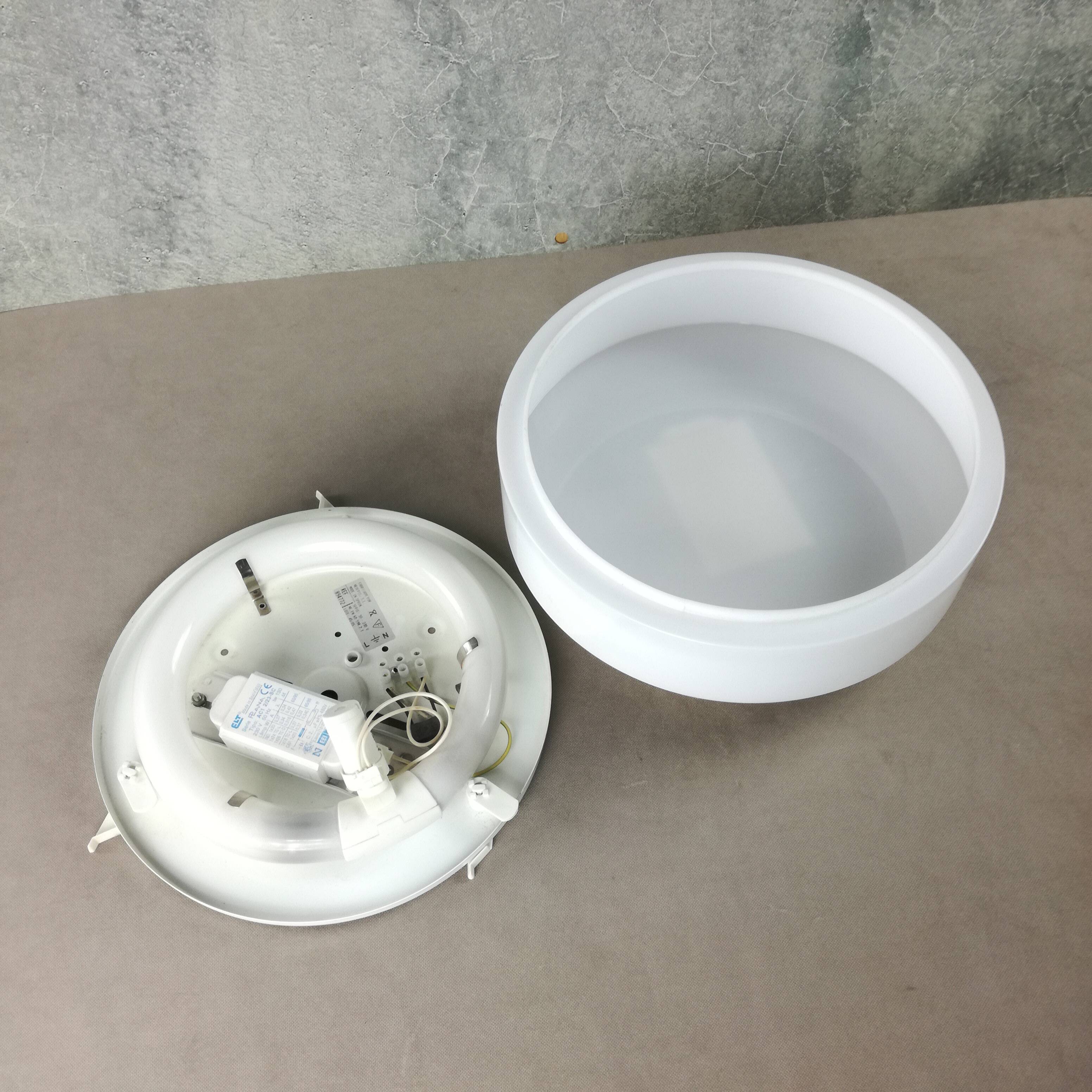 Metal and plastic ceiling light, Spain 1980