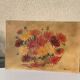 Painting the bouquet of vintage dahlias signed Blanchard