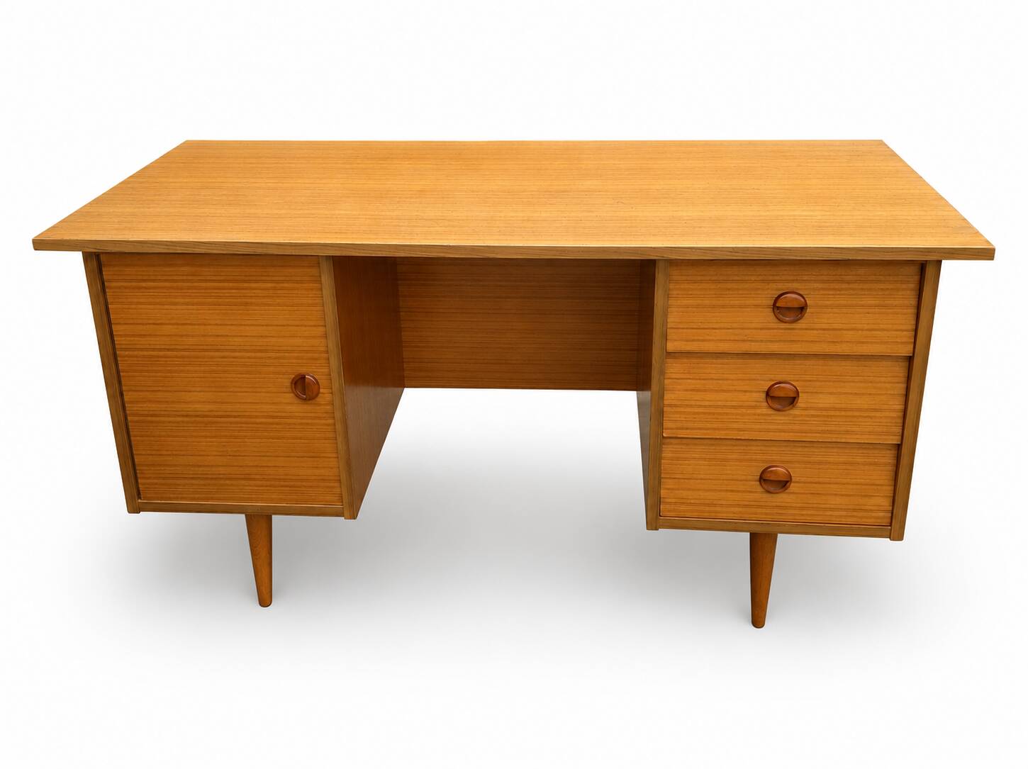 Bureau vintage placage teck
