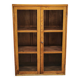 1930s Czech Oak Glass Bookcase from a Baťa Factory