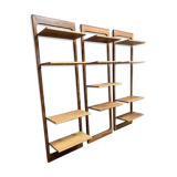 Set of three modular Scandinavian design shelves 1960.