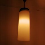 Pendant lamp 60/70s teak and perplex signed alfaplex