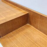 Beech and Durmast Wall-Mounted Console Table, Italy