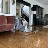 Glass coffee table