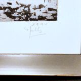Tableau maltz (mb) – gravure n° 3/4 – expressionisme architectural - 1994