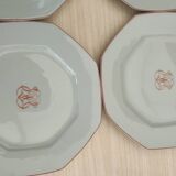 6 Reynaud porcelain plates