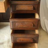 Vintage oak pedestal desk