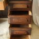 Vintage oak pedestal desk