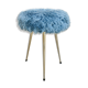 Blue moumoute tripod stool 60s