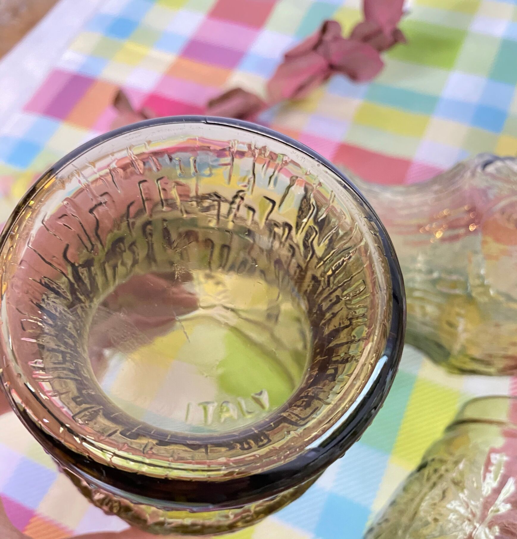 Vintage smoked glasses