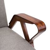 Armchair and footrest
