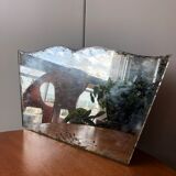 Old trapezoidal mirror