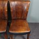 Set of 5 sheepskin dining chairs