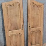 Pair of Louis XV period molded doors in solid wood