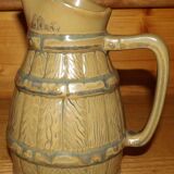 Old enamelled stoneware pitcher P65 0.8 liter in TBE
