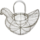 Panier à oeufs fil de fer poule cocotte