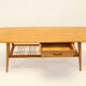 Table basse Louis van Teeffelen en bois des années 1950