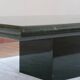 Green coffee table attributed to Jean-Claude Mahey, Roche Bobois.