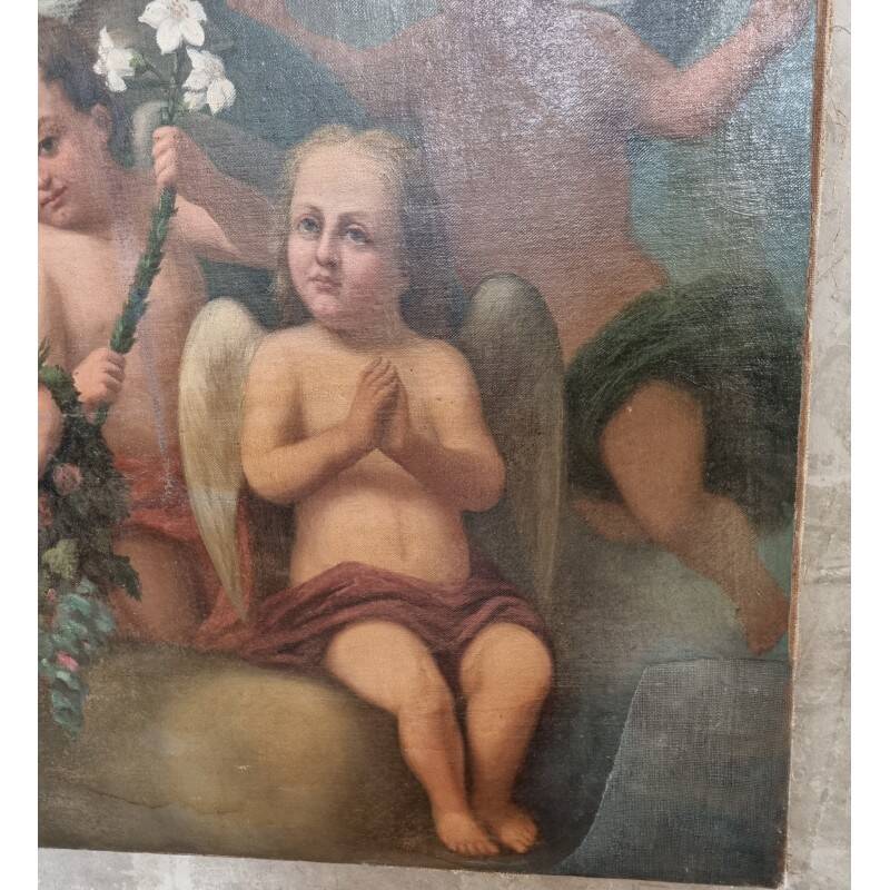 Large painting of the Virgin Mary