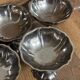 Vintage lot de 5 coupes en inox finement ciselées