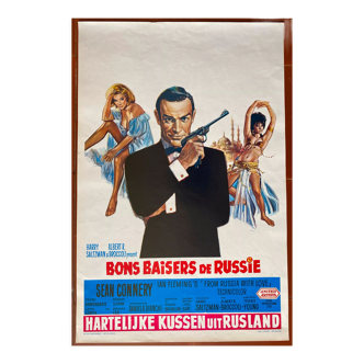 Movie poster "Good kisses from Russia" James Bond, Sean Connery 70's