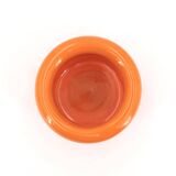 Vintage orange ceramic pot