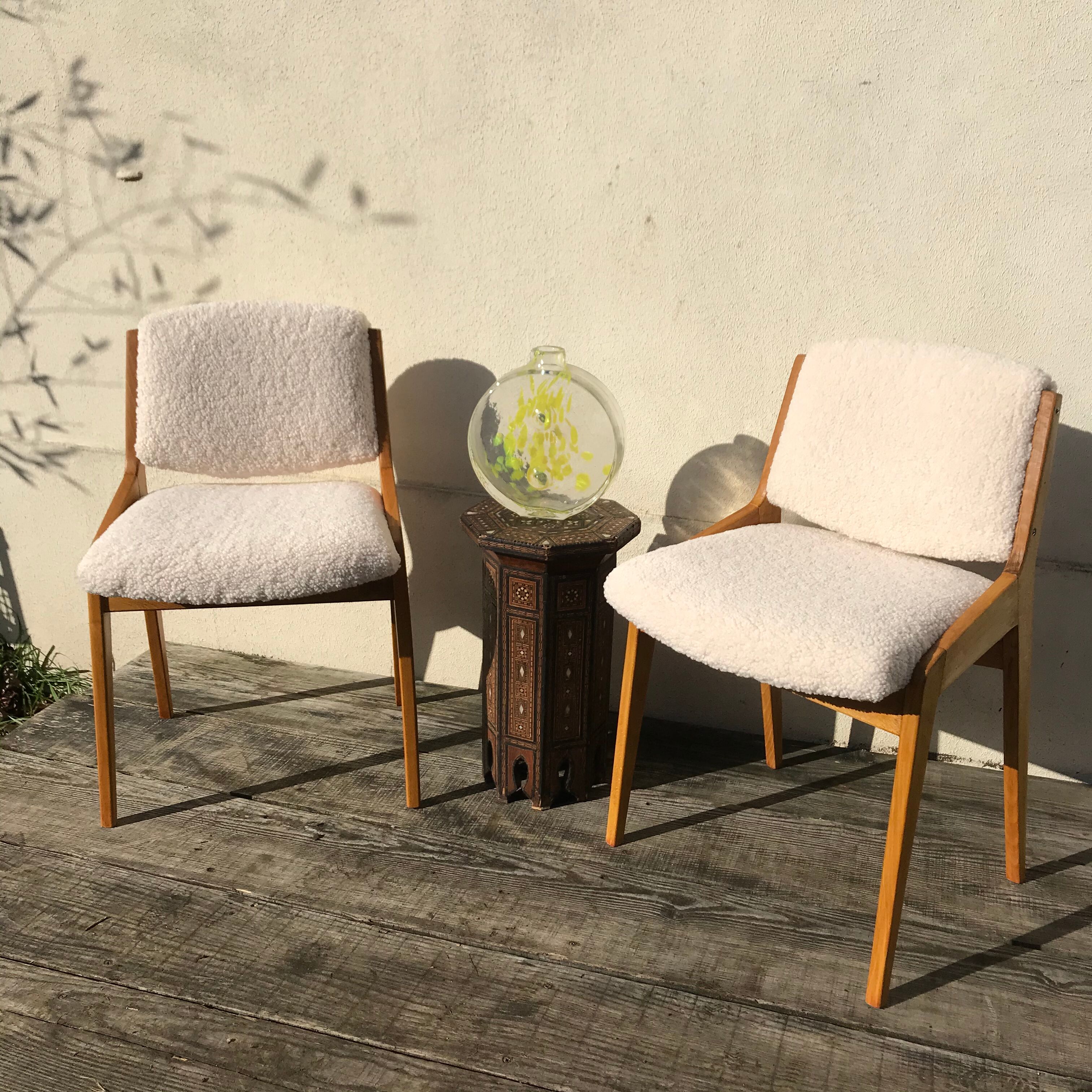 Paire de chaises scandinaves 1960
