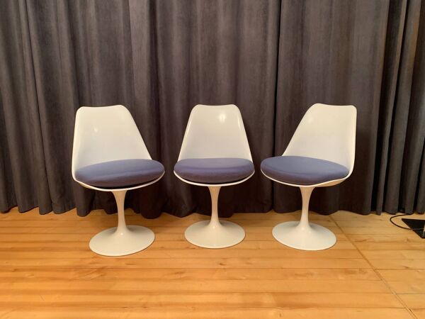 Set of three Tulip chairs, Rudi Bonzanini, Italy, 1970s
