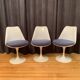 Set of three Tulip chairs, Rudi Bonzanini, Italy, 1970s